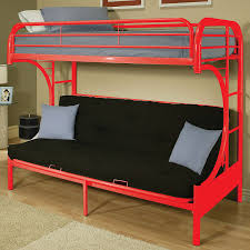 Metal bunk beds & day beds. Tritan Red Twin Over Full Metal Bunk Bed 1stopbedrooms