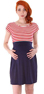 Shop for maternity casual dresses at amazon.com. Casual Dress Women S Nautical Striped Pattern Maternity Dress Red White Buy Online In Andorra At Andorra Desertcart Com Productid 59716312
