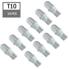 Lieve 10pcs Car Lights T10 168 W5w Top Round Led White Park Position Light Wedge Bulb Dc 12v Review Car Lights Bulb Lights