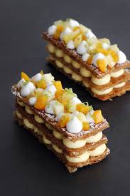 Tropical Mille Feuille French Desserts Fancy Desserts Food