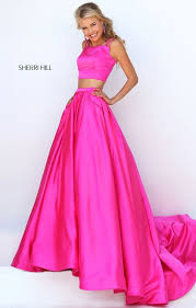 Sherri Hill Hot Pink Halter Skirt And Top Gorgeous Prom Dresses Homecoming Dresses Long Prom Dress Trends