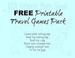 We have one and it's a total blast! Free Printable Travel Games The Haywire Honey