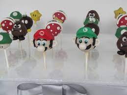 Super mario mushroom cake pops. Super Mario Brothers Cake Pops Cakecentral Com