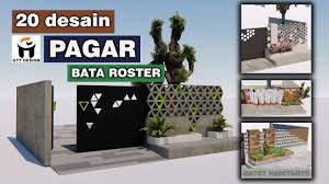 Tetapi tak ada salahnya juga bila pagar kita sedap dilihat sekaligus aman dari ganggunan. Desain Pagar Bata Roster Youtube