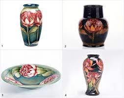 Moorcroft clematis flower vibrant floral england william moorcroft hand painted round vase flower 5 1/4 bowl signed collectible porcelain. A Guide To Moorcroft Pottery History Patterns And Prices