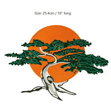 The iconic cobra kai logo is back in the tv series and is seen in the costumes of johnny. 10 Huge Large Bonsai Tree Karate Kid Iron On Patch For Back Cobra Kai Daniel San Costume Men S Karate Kid Costume Buy At The Price Of 6 90 In Aliexpress Com Imall Com