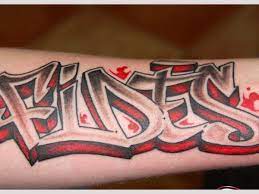 Couple letter tattoo art for fingers. Graffiti Tattoos 25 Exceptional Collections Design Press