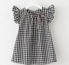 Black And White Gingham Dress Toddler Black Gingham Dress Vestidos Infantis Moda Infantil Modelo De Roupa Infantil