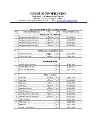 Harga jual 1 canal c 1 mm btg 92.200 2 canal c 9 mm (0,75 mm) btg. Atap Baja Ringan Harga