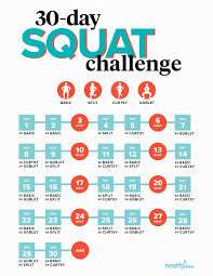 how many squats should i do daily routine and 30 day challenge