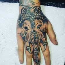 Elephant Hand Tattoo Hand Tattoos Tattoos Henna Tattoo Hand