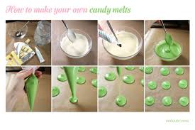 You can melt various colors of candy and make beautiful creations, such as white vs. How To Make Your Own Candy Melts Candy Melts Recipe Homemade Candies Candy Melts