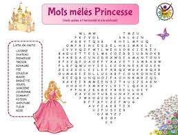 Mots fléchés gs cp ce1 : Mots Meles Princesse Un Anniversaire En Or Jeux Gratuits A Imprimer