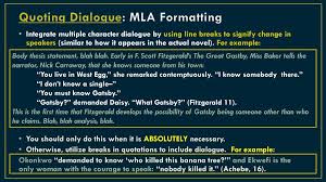 Tolkien favours long sentences and detailed descriptions: Quoting Dialogue Mla Formatting Ppt Download
