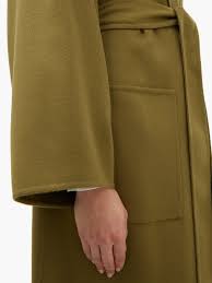 Well, i'm not going to say that camel is the new black, because, well, black is always the new black. Khaki Oversized Belted Wool Blend Coat Editorialist