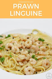 Creamy Prawn Linguine A Delicious Garlic Shrimp Pasta Dish Linguine Recipes Linguine Recipes Easy Prawn Linguine