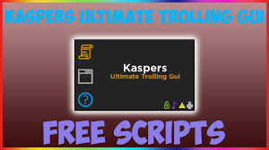 It has a really good hub and executor and you can use any scripts you want. Roblox Serverside Script Showcase Kaspers Ultimate Trolling Gui Youtube