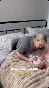 I know babies don’t “smile” yet but i swear to you she does when we talk to  her 🥹🥹🥹🥹🩷🩷🩷🩷🩷 my pretty girl #momlife #firsttimemom #reels