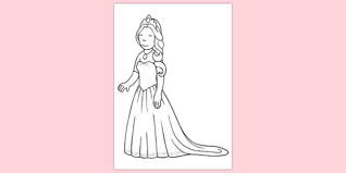 The spruce / miguel co these thanksgiving coloring pages can be printed off in minutes, making them a quick activ. Easy Princess Colouring Page Fun Colouring Sheets