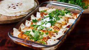 Chicken And Bean Enchiladas Recipe Recipes Homemade Enchiladas Bean Enchiladas