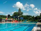 Outdoor swimming pool and playground Stock Photos and Images ...