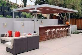 Then the designer put in some wine bottles to make it look like a bar. Modern Outdoor Mini Bar Novocom Top