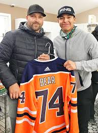 Ethan bear represents both our game and his indigenous heritage with dignity and pride. Ethan Bear Jersey Grasslands News