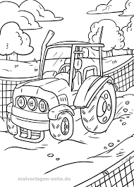 Malvorlagen Traktor