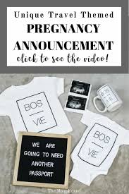 Invitations, templates, announcements, save the dates, diy kits Fun Travel Themed Pregnancy Announcement The Mom Friend