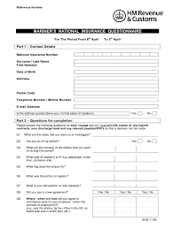Maybe you would like to learn more about one of these? Uk Mariner S National Insurance Questionnaire 2006 2021 Fill And Sign Printable Template Online Us Legal Forms
