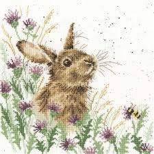 (counted cross stitch kit) product no: The Meadow Animals Bothy Threads Cross Stitch Wrendale Designs Bothy Threads