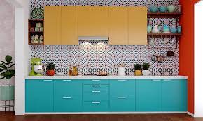 If you are a fabric lover, all you need for a stunning backsplash are two thick glass slabs and your favorite fabric pattern! Budget Friendly Modular Kitchen Design Ideas Design Cafe