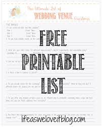 28 Must Ask Questions For Your Wedding Venue Wedding Venue Questions Wedding Venues Checklist Wedding Planner Printables