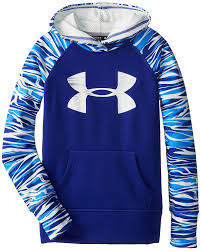 under armour girls printed logo fleece hoodie big kids