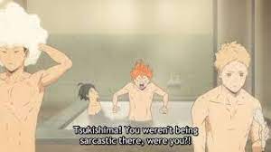 This particular character definitely gets some love by the story, particularly during the big matches in the second season of the haikyuu!! Hinata Kageyama Tsukishima Yamaguchi In Hot Tub Haikyuu To The Top Season 4 Part 2 Episode 12 Youtube