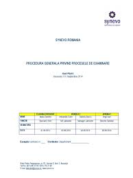Un serviciu creat exclusiv pentru clienții synevo. Pg 12 Procese De Examinare