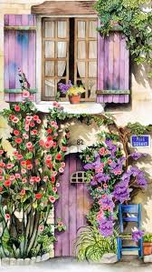 Nursel Kale Adli Kullanicinin Las 4 Estaciones Paisajes Jardines Y Ciudades Retro Vintage Panosundaki Pin Resim Suluboya Resimler Tuval Sanati