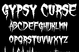 At fontsrack, you can quickly turn your simple fonts to depressive fonts with an online depressing font generator. Gypsy Curse Font Sinister Fonts Fontspace
