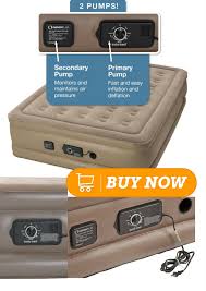 Insta Bed Raised Air Mattress With Never Flat Pump Queen Air Mattress Mattress Pumps Flat