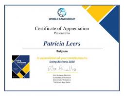 Free printable and editable certificate of appreciation template. Certificate Of Appreciation 2020 From The World Bank Group To A Law International Law Firm Managing Partner Mrs Patricia Leers Patricia Leers A Law International Law Firm