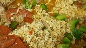 Beefy Italian Ramen Skillet Ground Beef Pepperoni Diced Tomatoes Beef Flavored Ramen Noodles Gre Noodle Recipes Easy Cooking With Ground Beef Ground Beef