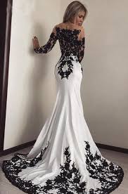 A formal staple of any woman's dressy wardrobe, a simple black dress is an ideal option for important occasions. Black And White Wedding Dresses With Sleeves Off 62 Medpharmres Com