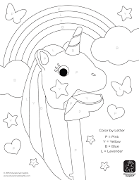 Present simple vs present continuous grade/level: Free Unicorn Color By Letter Activity Sheet Beyond The Toy Chest Unicorn Coloring Pages Free Coloring Pages Animal Coloring Pages