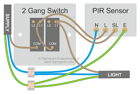The way a light switch is wired depends on whether the power comes into the light box or the switch box first. Motion Sensor Wiring With Switched Override Feature