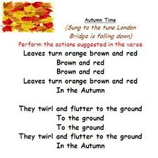 Autumn Song Early Years Movement P E Session Fall Songs Autumn Eyfs Circle Time Songs