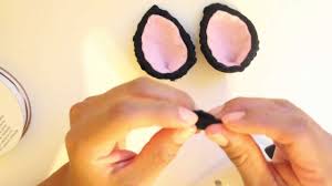 Diy forever 21 cat ears and reindeer antlers ❉ bustin into the new 2017 year with some super cute diy animal ear headbands! Cat Ear Hair Clips Cat Halloween Costume Youtube