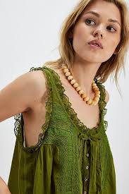 Free People Forevermore Tank Top in Green