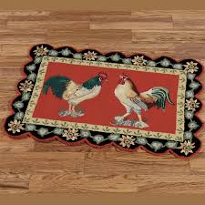 barnyard rooster rugs