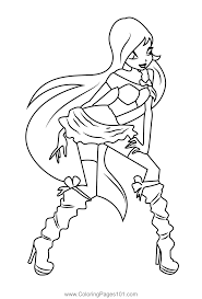 Beautiful Bloom Coloring Page for Kids - Free Winx Club Printable Coloring  Pages Online for Kids - ColoringPages101.com | Coloring Pages for Kids