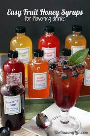 Natural Fruit Herb Honey Syrups